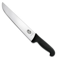 Нож кухонный разделочный Victorinox Fibrox 23 см, черный
