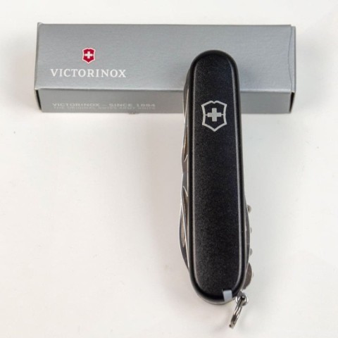 Ніж Victorinox Huntsman Mat 91мм,15функ,чорн.мат