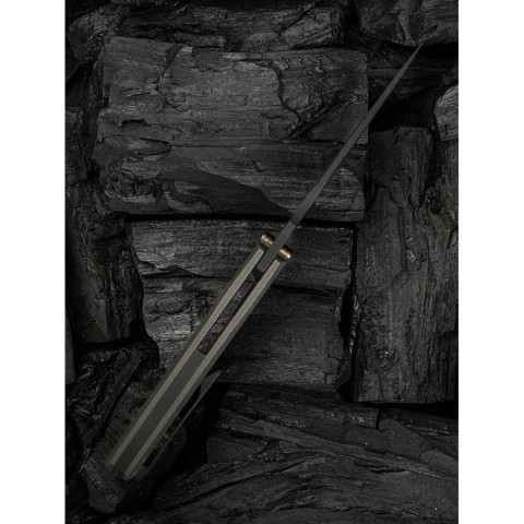 Ніж складаний мисливський Weknife Quinseris, (10,1 см) Bohler M390 / Titanium бронзовий