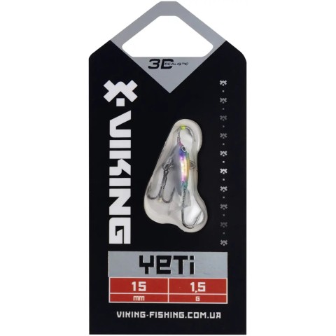 Балансир Viking Fishing Yeti Ice Jig 15mm 1.5g #16 European Values
