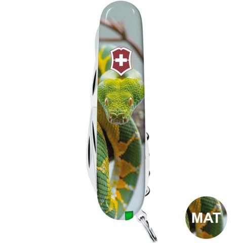 Ніж Victorinox Climber Zodiac 91мм,14функ ,Зелена змія