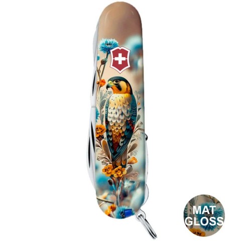 Ніж Victorinox Huntsman Ukraine 91мм,15функ ,Шляхетний Сокіл