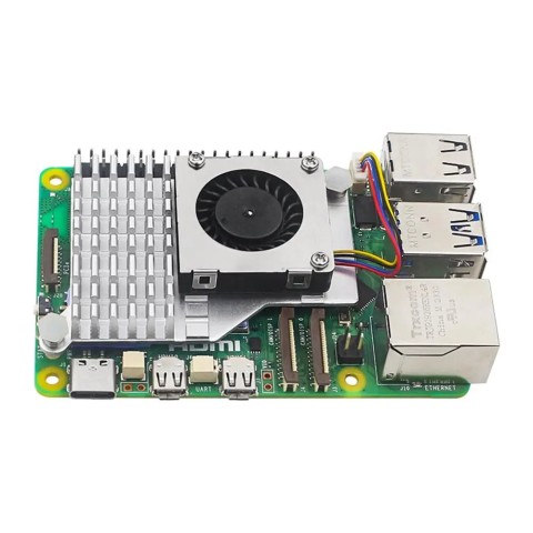 Радіатор з вентилятором для Raspberry Pi 5 (чорний)