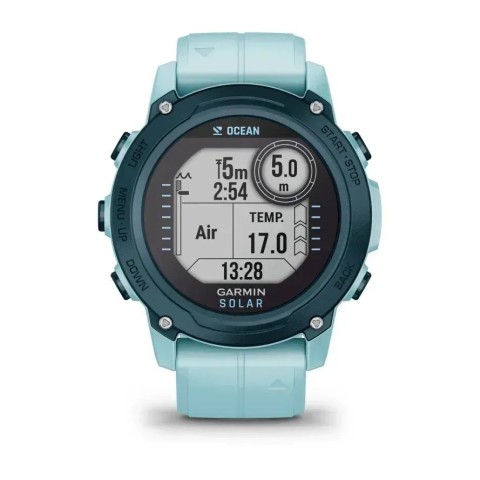 Смарт-годинник Garmin Descent G1 Solar Ocean Edition лазурний