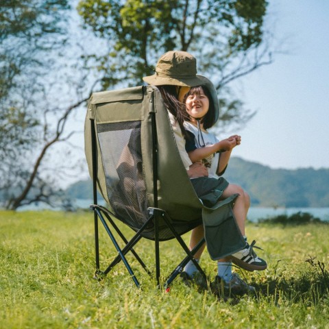 Стілець складаний Naturehike Sea Star 002 CNK2550JJ019, вуглецева сталь, олива