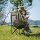 Стілець складаний Naturehike Sea Star 002 CNK2550JJ019, вуглецева сталь, олива
