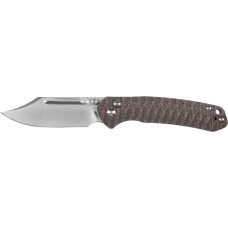 Нож CJRB Bowie Pyrite AR-SFII Micarta OD Green