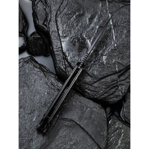 Ніж складаний кишеньковий Civivi Elementum, (7.5 см) Damascus / Carbon Fiber сірий