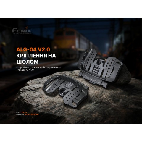 Кріплення на шолом для налобних ліхтарів Fenix ALG-04 V.2.0