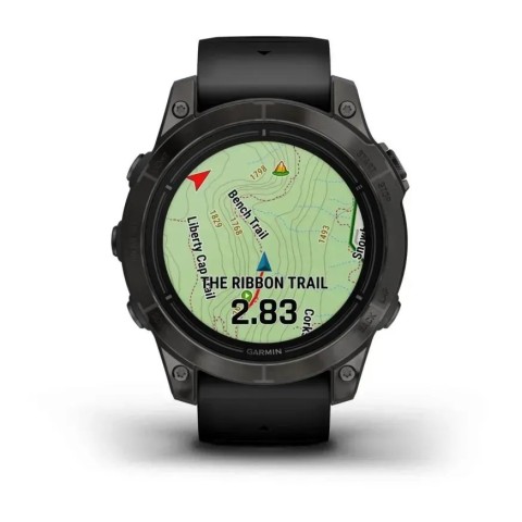 Смарт-годинник Garmin epix Pro Gen 2 Sapphire Edition (47мм) карбоново-сірий титановий DLC з чорним ремінцем