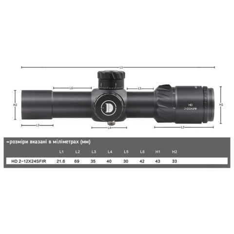 Discovery Optics HD 2-12X24SFIR