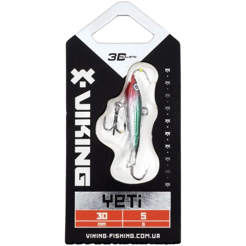 Балансир Viking Fishing Yeti Ice Jig 30mm 5.0g #19 Green Anchovy