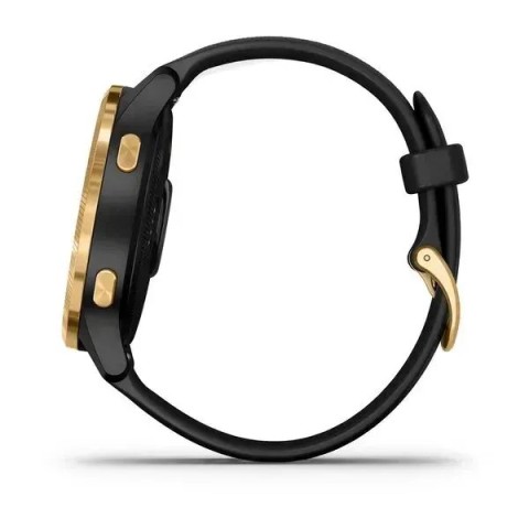 Смарт-годинник Garmin Venu чорний з золотистим безелем