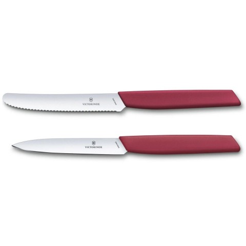 Набір кухонний Swiss Modern Paring Set 2шт з черв. ручками (2 ножа) в подар. упак. (Lim.Ed. 2022)