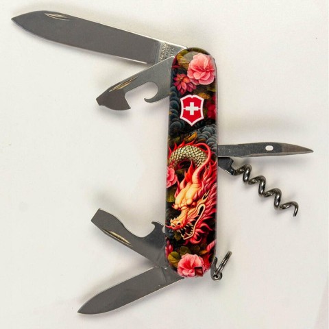 Нож Victorinox Swiss Army Spartan Zodiac Китайский зеленый дракон