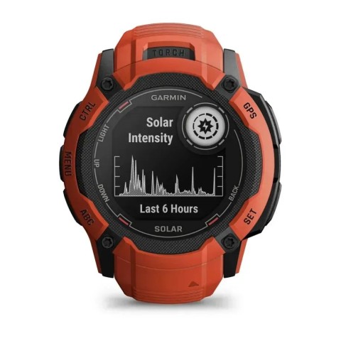 Смарт-годинник Garmin Instinct 2X Solar полум’яно-червоний