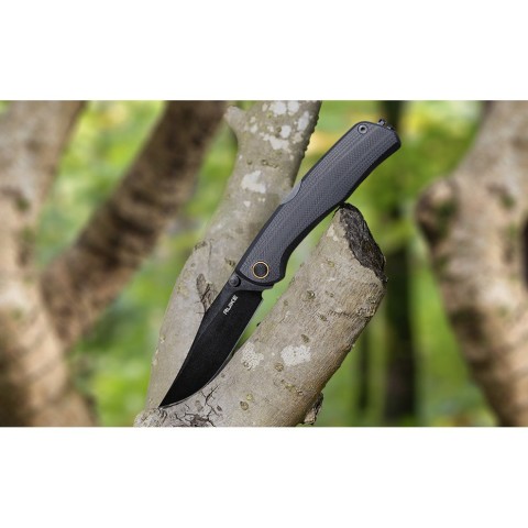 Ніж складаний туристичний Ruike P882-B, (8.5 см) 12С27 /  G10 чорний