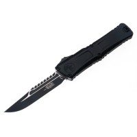 Нож Microtech Combat Troodon Gen III OTF Interceptor Signature tactical, черный