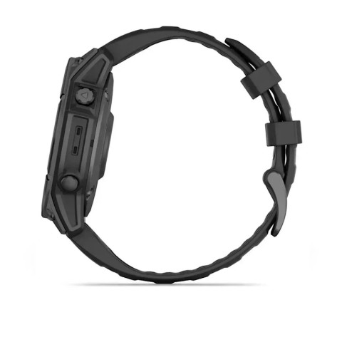 Смарт-годинник Garmin fenix E (47 мм) сланцево-сірий нержавіюча сталь/чорний