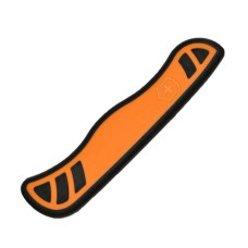 Накладка на ніж Victorinox 111мм orange,black передня з лого (V+)