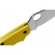 Ніж Spyderco Salt UK Penknife, LC200N, полусеррейтор ц:yellow