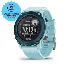 Смарт-годинник Garmin Descent G1 Solar Ocean Edition лазурний