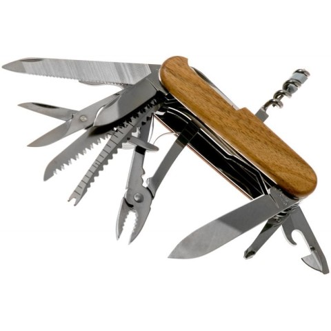 Ніж Victorinox Swisschamp Wood 91мм,29функ,горіх