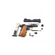 Стартовий пістолет Kuzey 911-SX#4 Black/Brown Wooden Grips