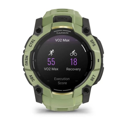 Смарт-годинник Garmin Instinct 3 (50 мм) AMOLED папоротево-зелений