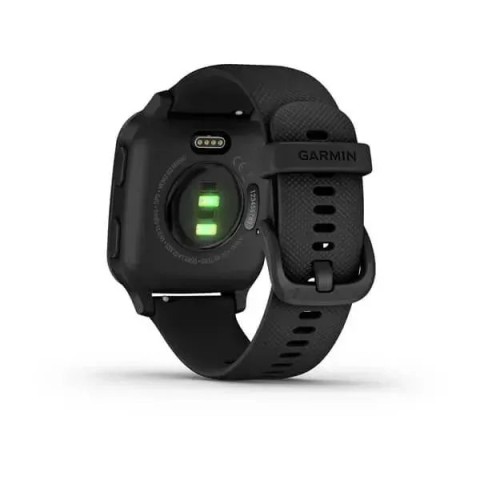 Смарт-годинник Garmin Venu Sq Music Edition чорний з сірим безелем