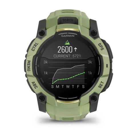 Смарт-годинник Garmin Instinct 3 (50 мм) AMOLED папоротево-зелений