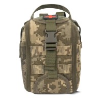 Аптечка Ukrarmor збільшена PRO (підсумок-органайзер). Cordura 1000 Піксель