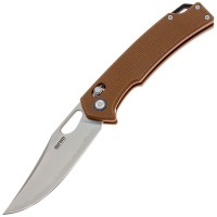 Нож SRM Retreiver 9203-MN2, Lam. 140Cr, коричневая микарта