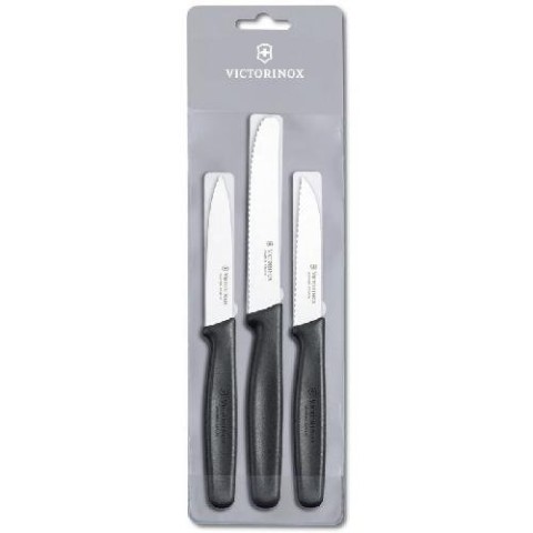 5.1113.3 Набір кухонних ножів Victorynox пластик червоний