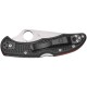 Ніж Spyderco Delica 4, Thin Red Line, напівсерейтор black (C11FPSBKRD)