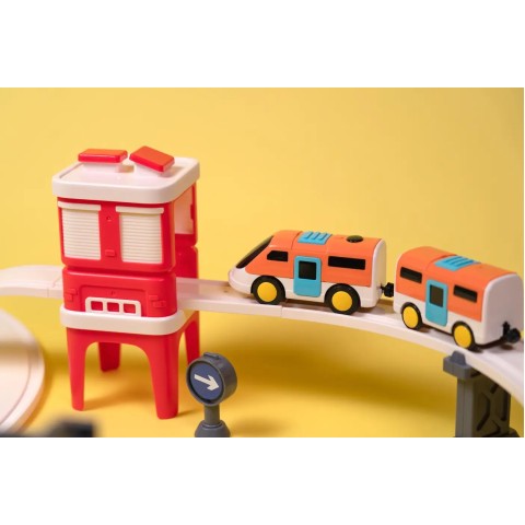 Ігровий набір OTAMANKO RAIL LAND електрична залізниця, 66 деталей