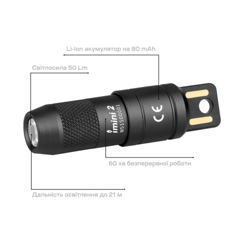 Фонарь-брелок Olight Imini 2 Black