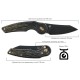 Нож Fox Jupiter Black Blade Titanium, PVD Stone Washed ц:black