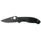 Нож Spyderco Tenacious Black Blade Half Serrated Lightweight