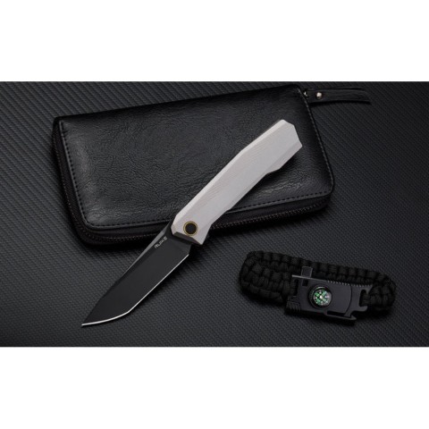 Ніж складаний туристичний Ruike P166-AК, (9.2 см) 14C28N / Aluminum сірий