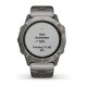Смарт-часы Garmin fenix 6X Pro Solar титановые серебристые с титановым браслетом