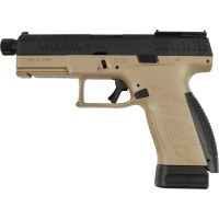 Пистолет страйкбольный ASG CZ P-10C OR-OT Dual-Tone Blow back CO2 6 мм black/fde