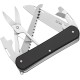 Нож многофункционал. Fox Vulpis Aluminium, 5 инструментов ц:black