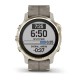 Смарт-часы Garmin fenix 6S Pro Sapphire золотистые с серым кожаным ремешком