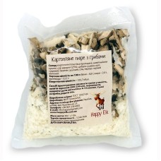 Картопляне пюре з грибами  Happy Elk прозора упаковка