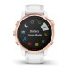 Смарт-часы Garmin fenix 6S Pro розово-золотистые с белым ремешком