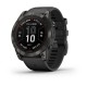 Смарт-часы Garmin fenix 7X Pro Sapphire Solar Edition карбоново-серые титановые DLC с черным ремешком