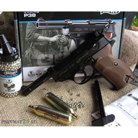 Пневматичний пістолет Umarex Walther P38 Blowback кал.4,5мм (5.8089 )