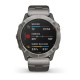 Смарт-часы Garmin fenix 6X Pro Solar титановые серебристые с титановым браслетом