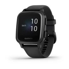 Смарт-годинник Garmin Venu Sq Music Edition чорний з сірим безелем